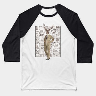 Retro Stag // Bilcos Designs Baseball T-Shirt